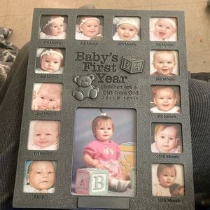 Vintage Baby First Year picture frame!